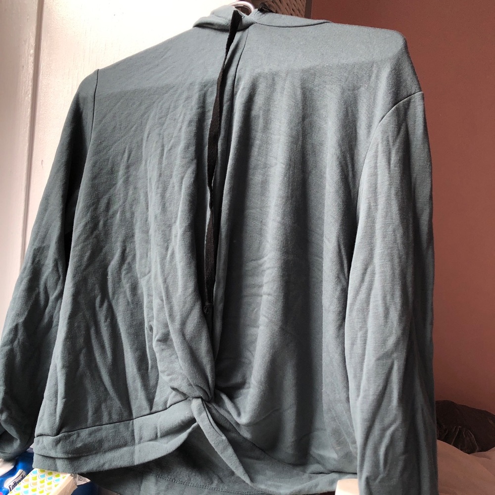 Green drew hoodie